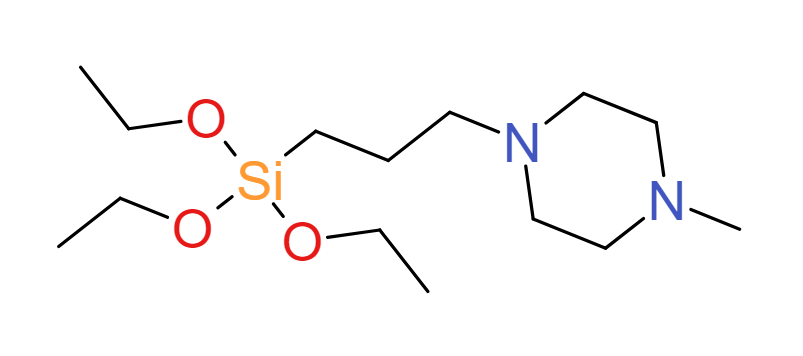 4-Methyl-1-(3-triethoxysilylpropyl)- piperazine